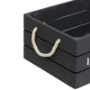 Set aus 3 holzkisten "denys" l23 29 35cm grau  - Atmosphera Produktbild-Vorschau 4