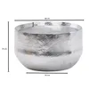 Couchtisch Hammerschlag Aluminium Rund 60x60x35cm Silber Produktbild-Vorschau 4