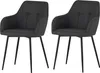 2er Set Armlehnenstuhl Sessel Maria-Bezug Webstoff Produktbild-Vorschau 1