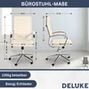 DELUKE® Bürostuhl Ergonomisch MEGAO Schreibtischstuhl Produktbild-Vorschau 7