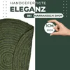 Ethno Boho Deco Dywan Jutowy Abrila Okrągły 100cm Zielony Podgląd zdjęcia produktu 4