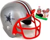 American Football Helm – Silber-Rot - Erwachsenengröße Produktbild-Vorschau 3