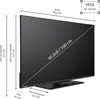 A diagram showing the dimensions of a television. Produktbild-Vorschau