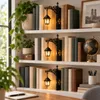 Bücherregal Lampe Laterne, 3er-Set Eisen Tischlampe Produktbild-Vorschau 3