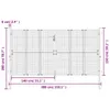 vidaXL Portail de jardin Anthracite 300x150 cm Acier Voir les images du produit 7