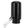 A black electric wine dispenser with a clear spout is shown against a white background. Anteprima dell’immagine prodotto