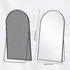 Ganzkörperspiegel 180x86 cm Schwarz Gewölbter Standspiegel Produktbild-Vorschau 5