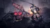 A warrior in samurai armor battles a large, monstrous creature with glowing red eyes. Produktbild-Vorschau