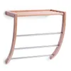 Zeller Handtuchregal, Bamboo/Metall verchromt 38x24x40 Produktbild-Vorschau 1