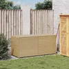 vidaXL Zahradní truhla béžová 283L Poly ratan Náhled obrázku produktu 3