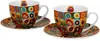 DUO ART GALLERY 2er-Set Tassen 270 ml SQUARES WITH CIRCLES Voir les images du produit 2