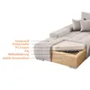 Beautysofa DRACO L Ecksofa mit Schlaffunktion & Bettkasten Produktbild-Vorschau 8