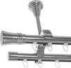 Innenlauf Gardinenstange Edelstahl Look, Durchmesser 20mm, Produktbild-Vorschau 1