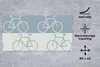 MuchoWow® Schreibtischunterlage Fahrrad - Blau - Muster Produktbild-Vorschau 2
