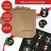 Adventskalender - 24 XL Kraftpapiertüten mit Aufklebern Produktbild-Vorschau 2