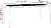 vidaXL Stół ogrodowy antracyt 165x80x72 cm stalowa kratka Podgląd zdjęcia produktu 7