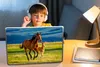 MuchoWow® Laptop Aufkleber Sticker Cover Pferde - Gras - Produktbild-Vorschau 3
