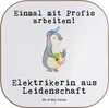 Mr. & Mrs. Panda Holzuntersetzer Elektrikerin Leidenschaft Produktbild-Vorschau 1