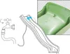 Scivolo in plastica per bambini JIŘÍK verde chiaro Anteprima dell’immagine prodotto 7