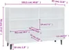 vidaXL Sideboard Weiß 103,5x35x70 cm Holzwerkstoff Produktbild-Vorschau 6