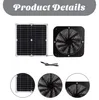 Solární ventilátor, 100 W, 3000 otáček za minutu, vodotěsný Náhled obrázku produktu 4
