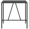 vidaXL Bartisch mit Glasplatte Schwarz 110x70x110 cm Poly Produktbild-Vorschau 3