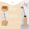 HENNEZ Toilettenbürste Silikon mit Bambus Bürstenhalter - Produktbild-Vorschau 3