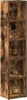 A tall, narrow bookshelf with a rustic wood finish. Produktbild-Vorschau