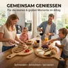 hausleben Pizzateller 2er Set Holz 25,5 cm – Rundes Produktbild-Vorschau 8