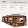 tectake® Pavillon Almchalet in 2 Größen, im Steckystem Produktbild-Vorschau 5