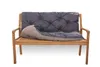Gartenbankkissen 100×50×40 cm Dunkelblau – bequemes Sitz- Produktbild-Vorschau 5