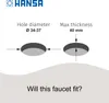 Hansa Spültisch-Einhand-Einlochbatterie HANSAMIX DN 15 Produktbild-Vorschau 12