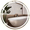 A modern bathroom with a freestanding bathtub, a plant, and a mirror with integrated LED lighting. Náhľad obrázku produktu