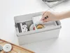 Yamazaki Nähkasten Nähkästchen Nähbox weiß mit Deckel Griff Produktbild-Vorschau 5