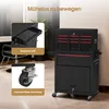 2 in 1 Arbeitswagen mit 5 Schubladen,  Schrank & 6 Haken, Produktbild-Vorschau 3