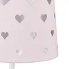 Relaxdays Nachttischlampe Kinder, Herzen, Stoff Produktbild-Vorschau 6