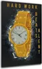 Uhr HARD WORK Motivation Wandbild Leinwandbild Kunst XXL Produktbild-Vorschau 1