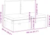 vidaXL Gartensofa ohne Armlehnen mit Kissen 2-Sitzer Produktbild-Vorschau 2