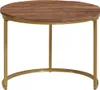 vidaXL Nesting-Couchtische 2 stk. Dunkelbraun 50 x 50 x 40 Produktbild-Vorschau 3