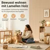 Ikodm 6-delige set akoestische panelen, 120x60 cm, wit Productafbeelding-voorbeeld 4