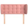 vidaXL Kopfteil mit Ohren Rosa 103x23x78/88 cm Samt Produktbild-Vorschau 3