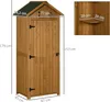 Abri de jardin, abri à outils en bois massif avec étagères, Voir les images du produit 2