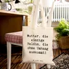 Mr. & Mrs. Panda Tote Bag Spruch Heldin Mutter - Produktbild-Vorschau 2