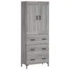 Buffet haut Sonoma gris 69,5x34x180 cm Bois d'ingénierie Voir les images du produit 1