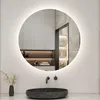 LED Badspiegel Rund 60cm mit Beleuchtung Badezimmerspiegel Produktbild-Vorschau 1