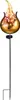 2er Solar Gartenstecker Set "Feuer" ca. 17 x 7 x 92 cm Produktbild-Vorschau 3