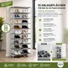 Étagère à chaussures, meuble à chaussures, support à Voir les images du produit 4
