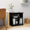 vidaXL Armadio a rotelle nero 60x45x60 cm Materiale a base Anteprima dell’immagine prodotto 2