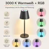 LED Tischlampe mit Fernbedienung RGB, dimmbar, Produktbild-Vorschau 5