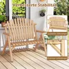 Banc de jardin 2 places COSTWAY en bois, banc en bois Voir les images du produit 6